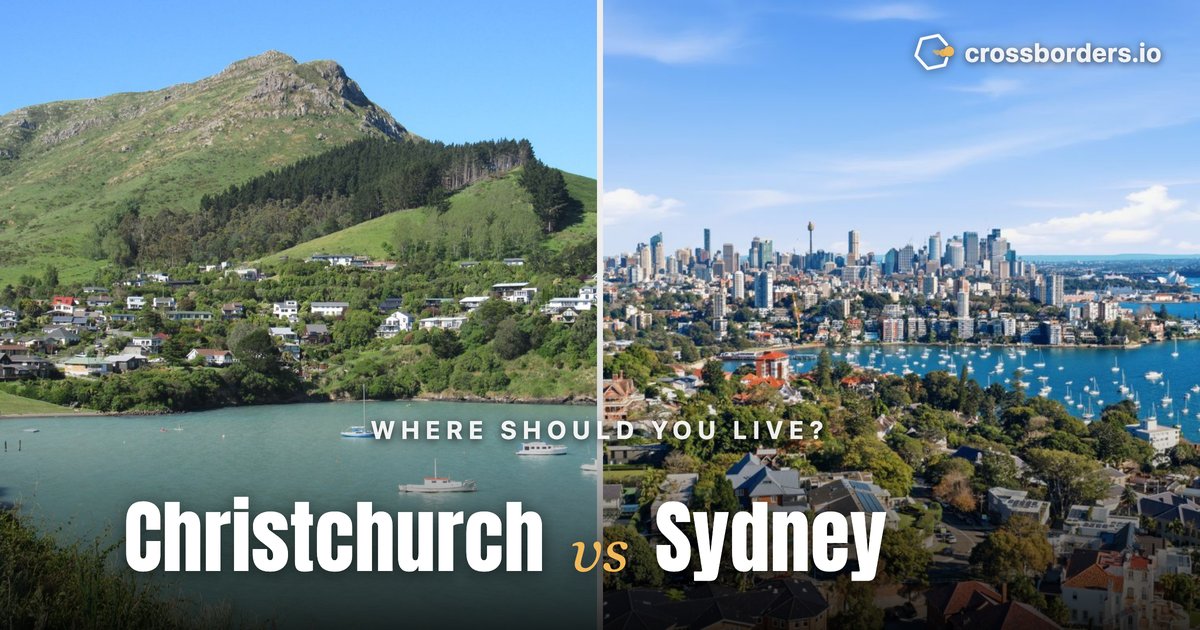 Christchurch vs Sydney — side-by-side city comparison
