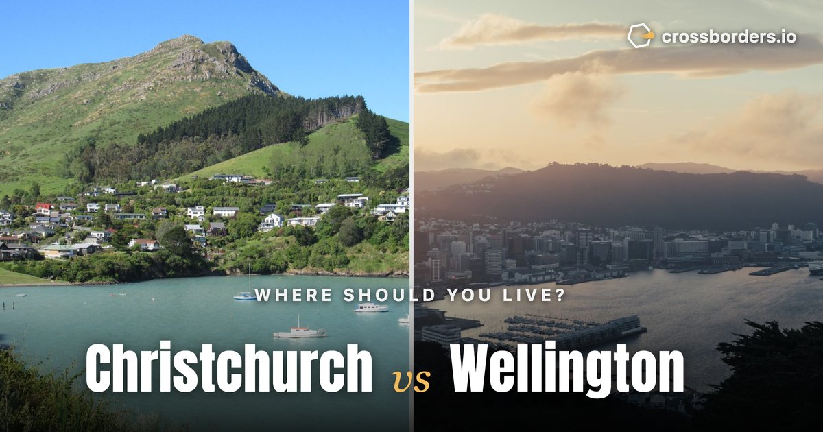Christchurch vs Wellington — side-by-side city comparison