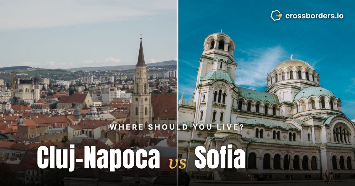 Cluj-Napoca vs Sofia — side-by-side city comparison