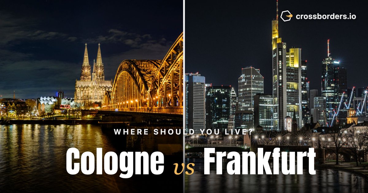 Cologne vs Frankfurt — side-by-side city comparison