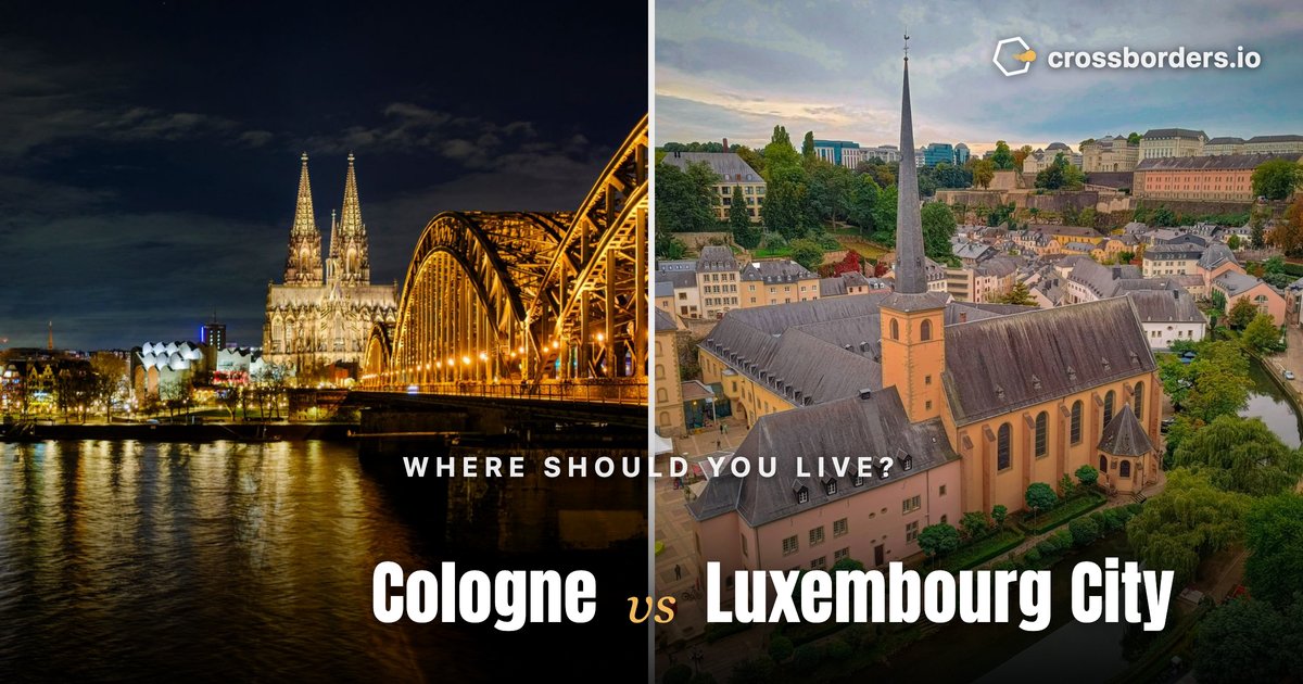 Cologne vs Luxembourg City — side-by-side city comparison