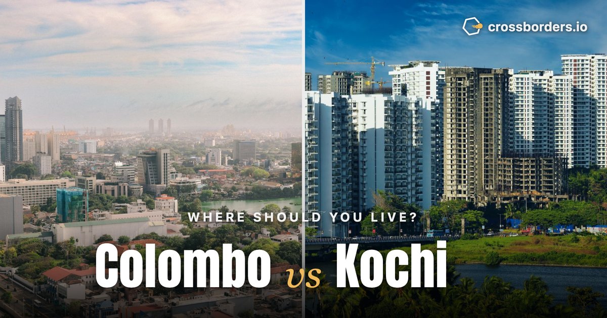 Colombo vs Kochi — side-by-side city comparison