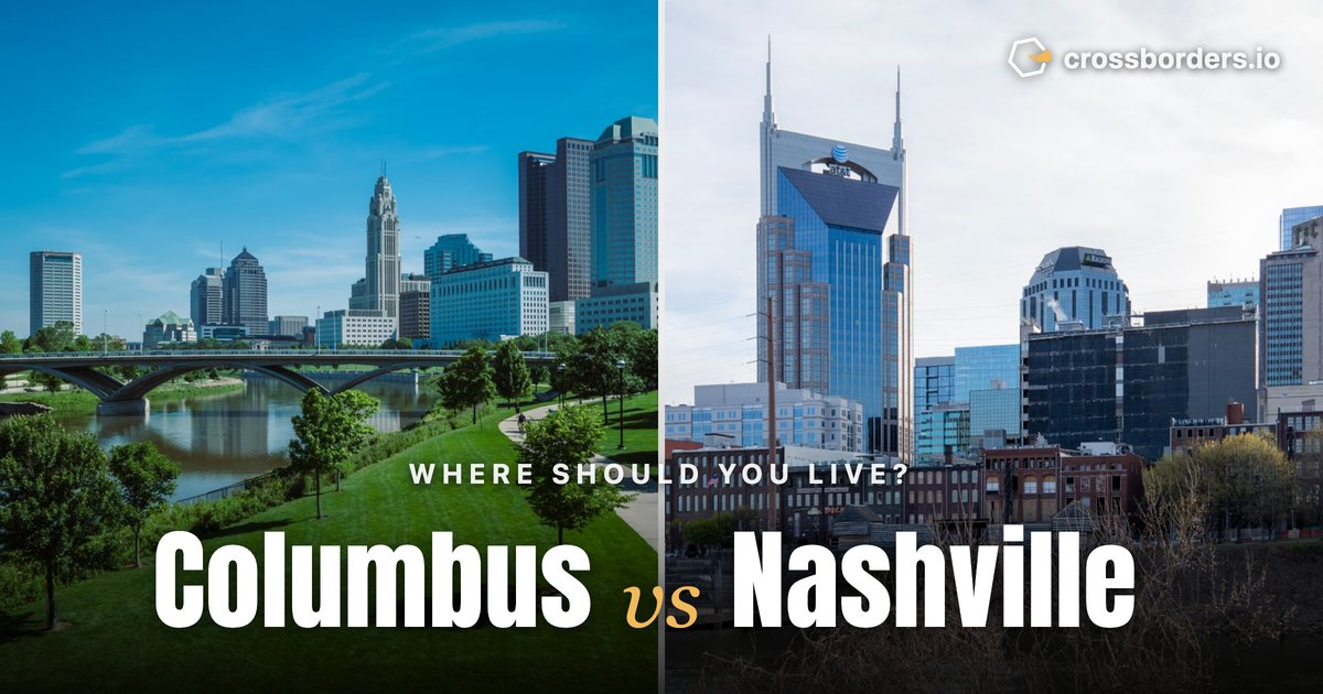 Columbus vs Nashville — side-by-side city comparison