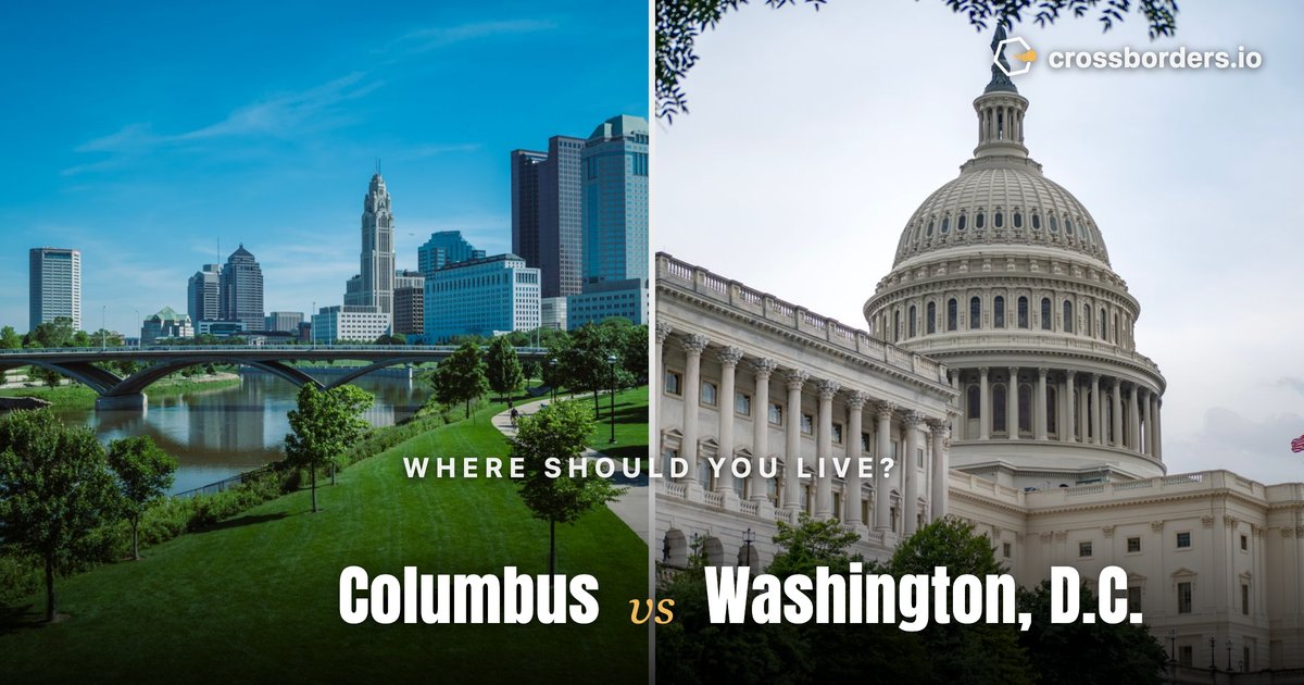Columbus vs Washington, D.C. — side-by-side city comparison