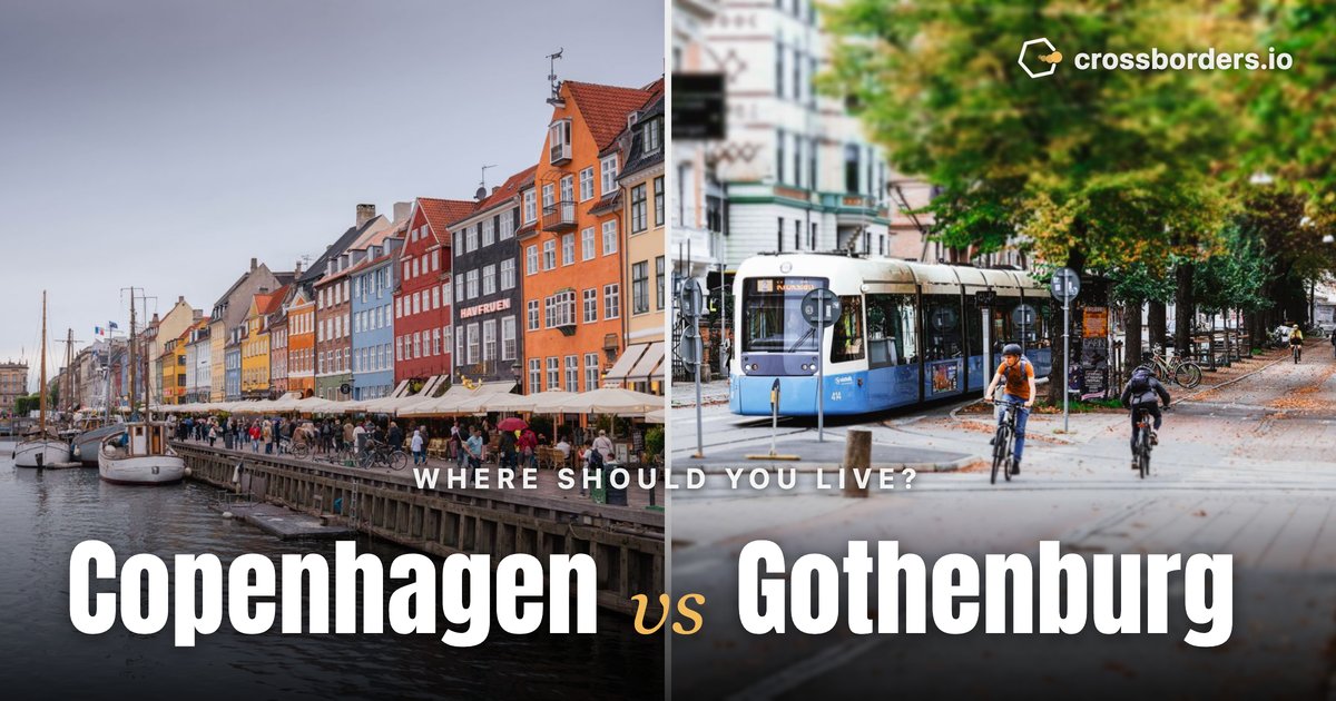 Copenhagen vs Gothenburg — side-by-side city comparison