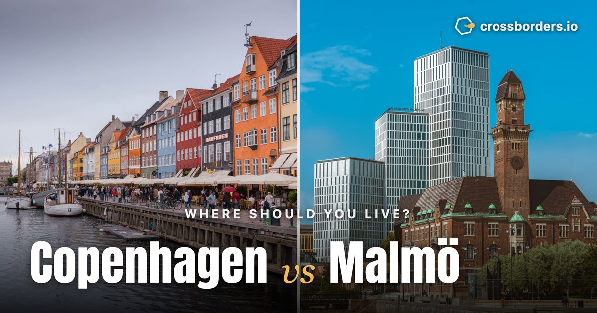 Copenhagen vs Malmö — side-by-side city comparison