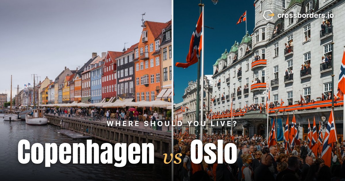 Copenhagen vs Oslo — side-by-side city comparison