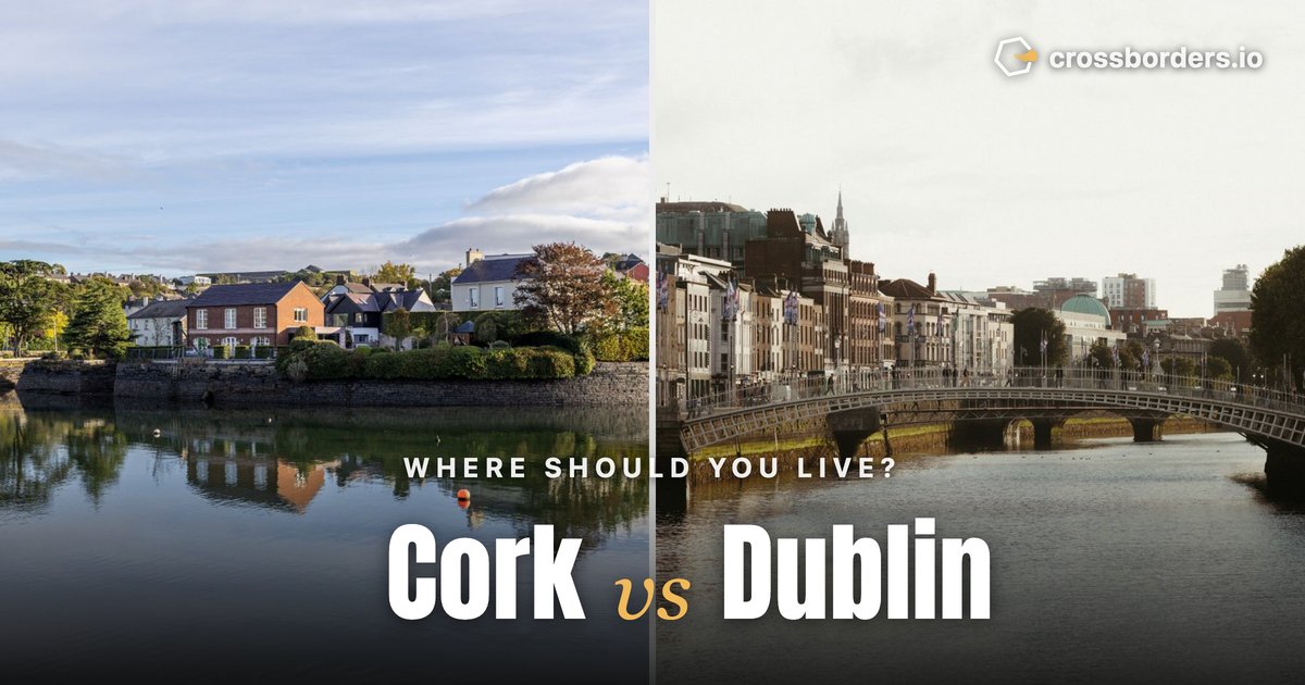 Cork vs Dublin — side-by-side city comparison