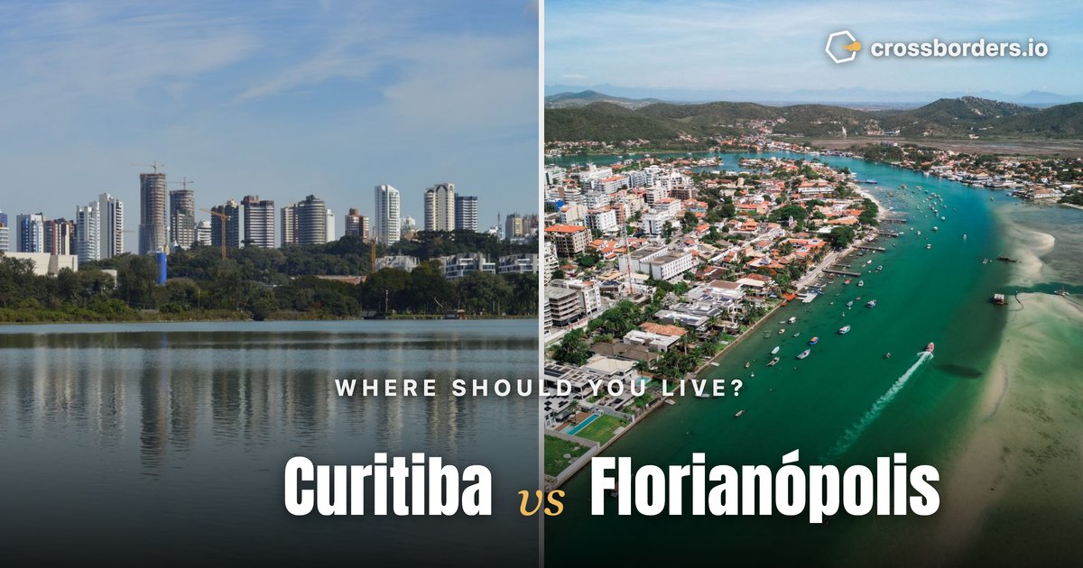 Curitiba vs Florianópolis — side-by-side city comparison