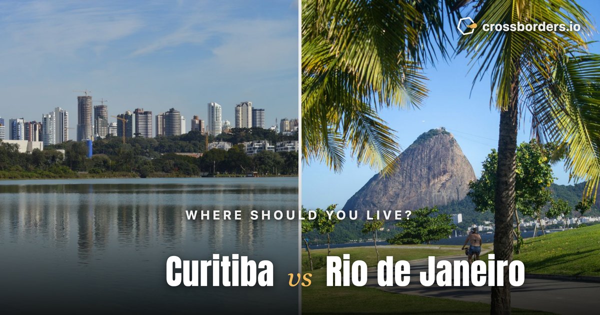 Curitiba vs Rio de Janeiro — side-by-side city comparison