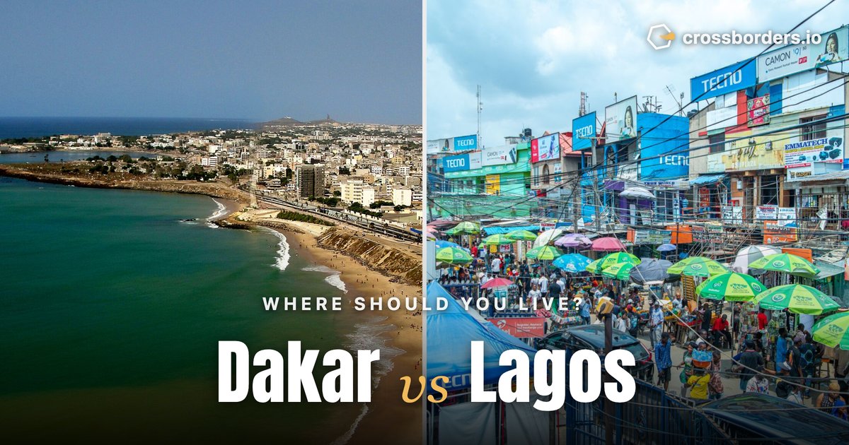 Dakar vs Lagos — side-by-side city comparison