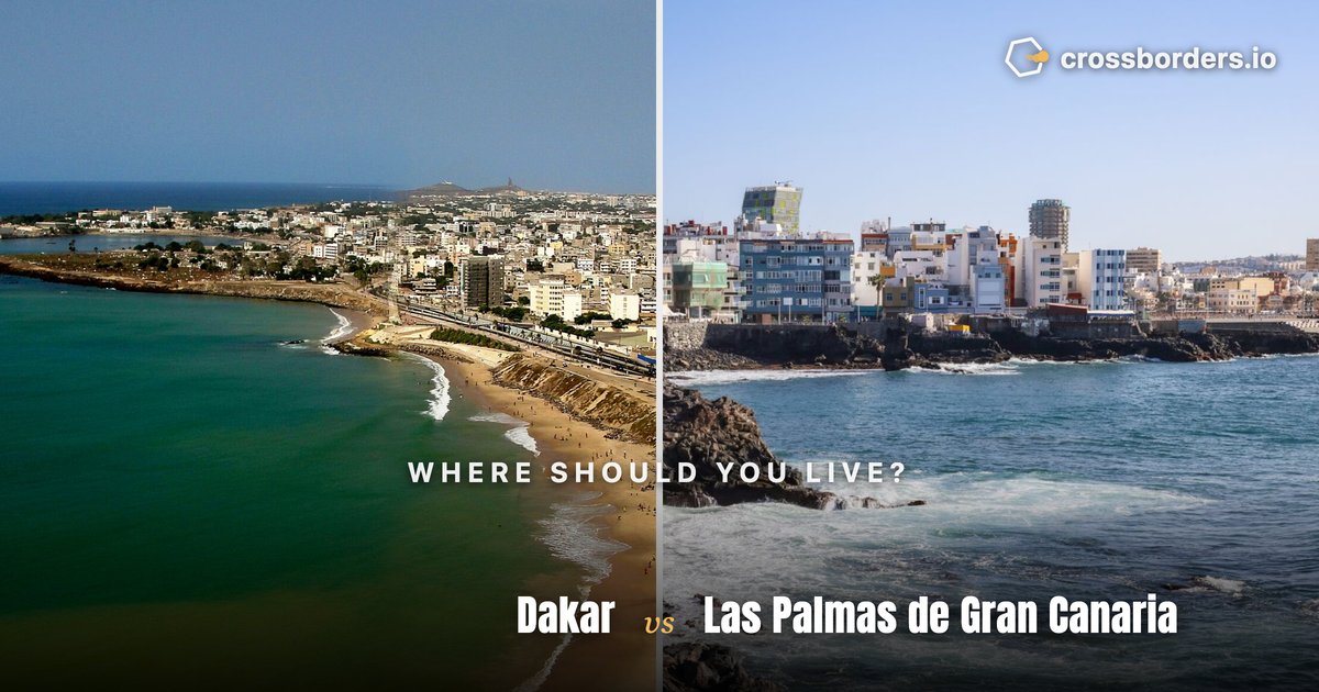 Dakar vs Las Palmas de Gran Canaria — side-by-side city comparison