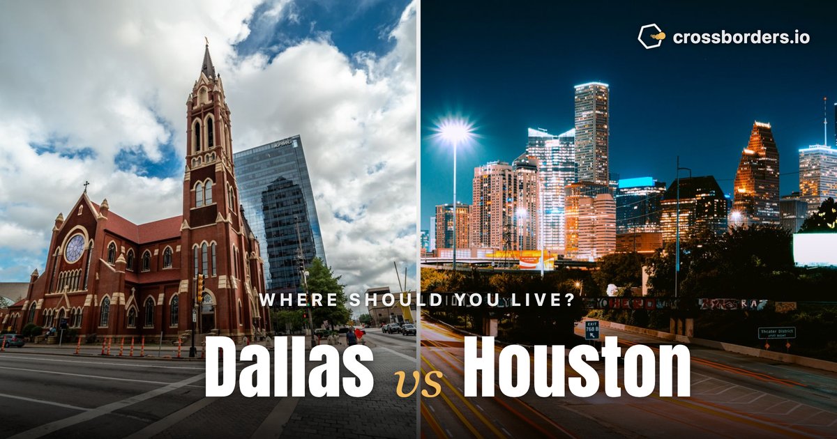 Dallas vs Houston — side-by-side city comparison