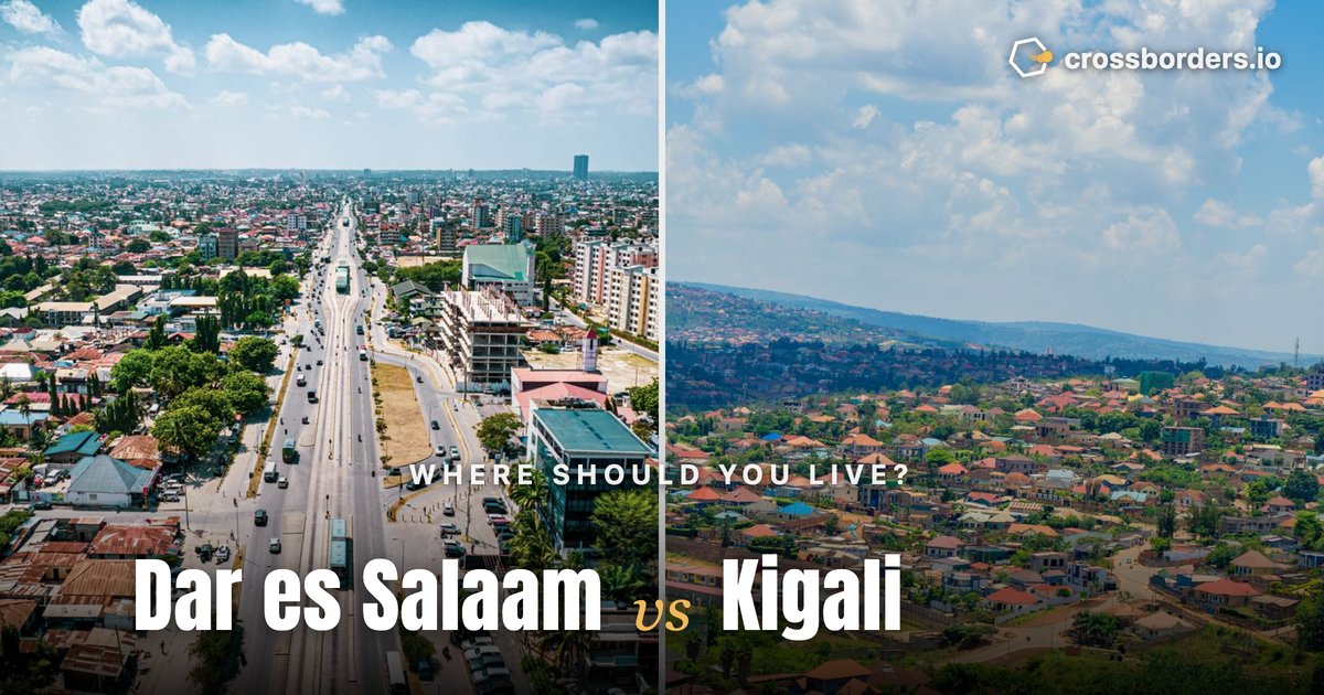 Dar es Salaam vs Kigali — side-by-side city comparison