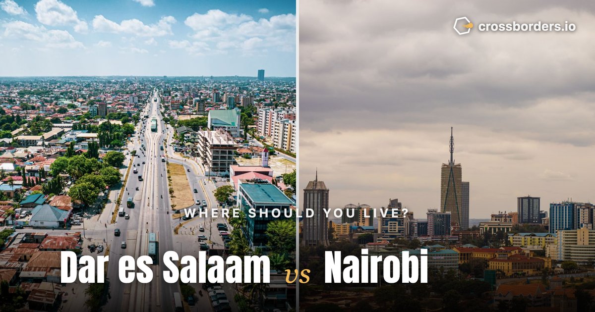 Dar es Salaam vs Nairobi — side-by-side city comparison