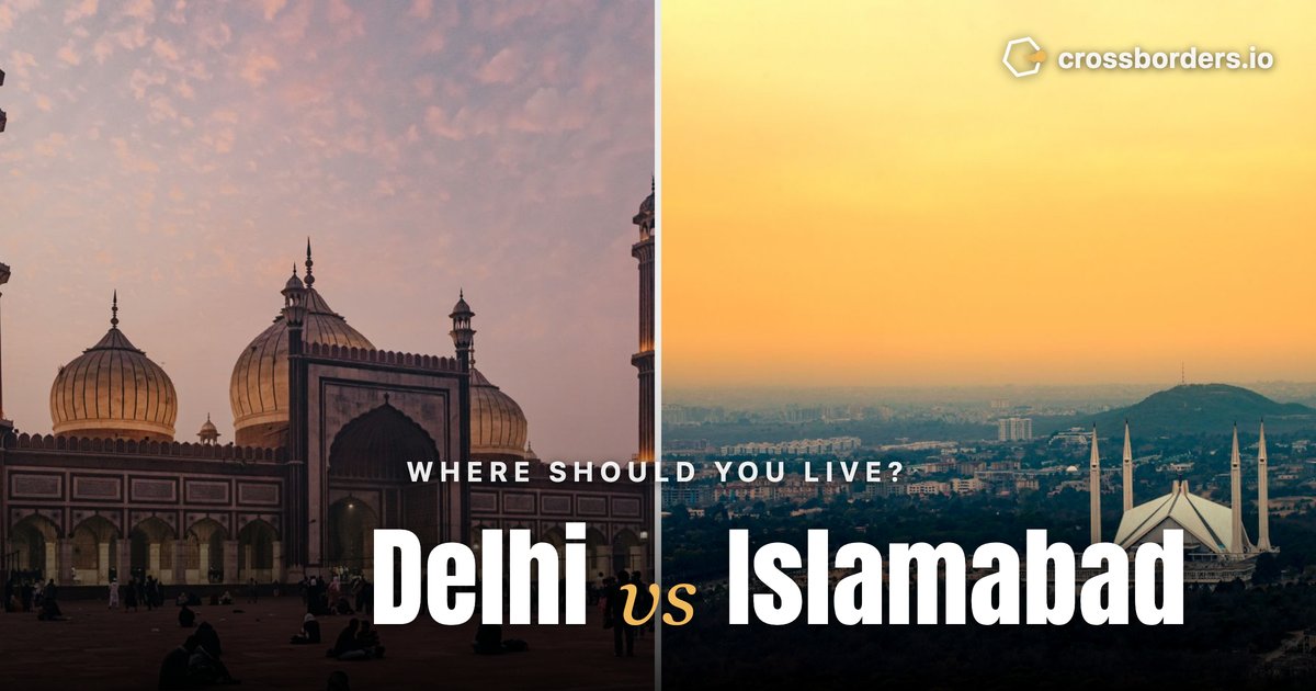 Delhi vs Islamabad — side-by-side city comparison