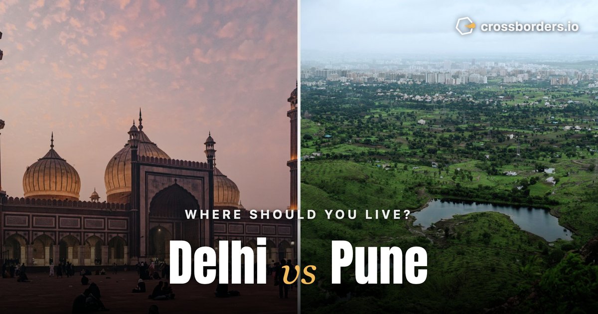 Delhi vs Pune — side-by-side city comparison