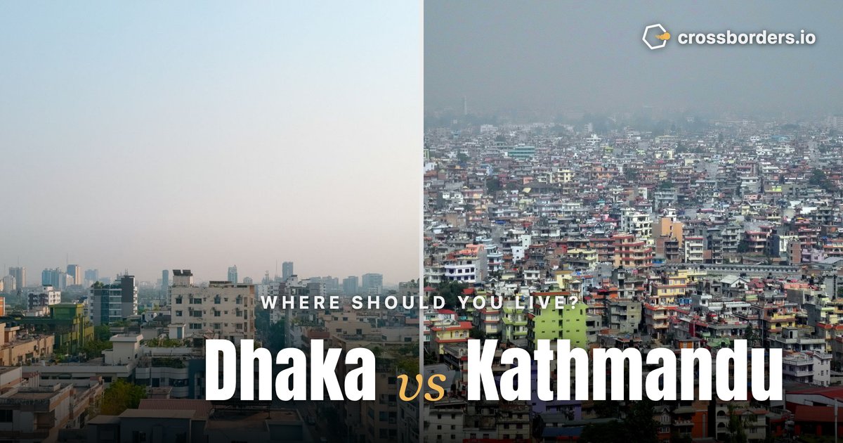 Dhaka vs Kathmandu — side-by-side city comparison