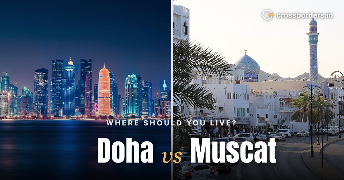Doha vs Muscat — side-by-side city comparison