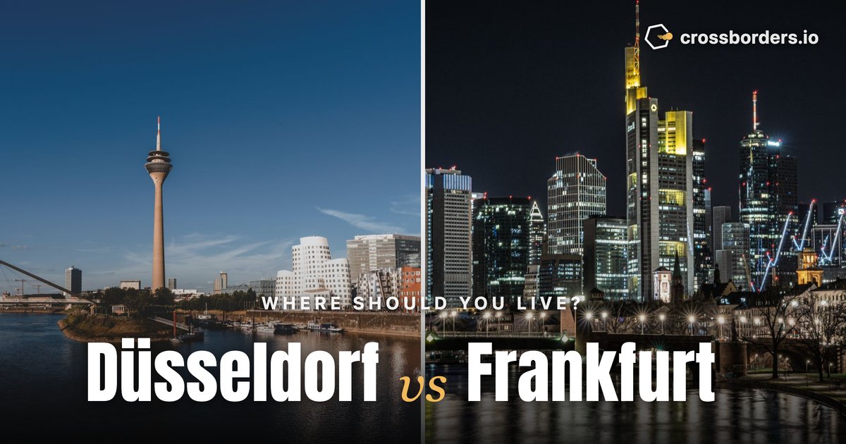 Düsseldorf vs Frankfurt — side-by-side city comparison
