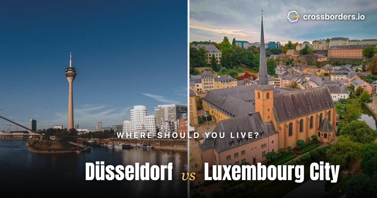 Düsseldorf vs Luxembourg City — side-by-side city comparison