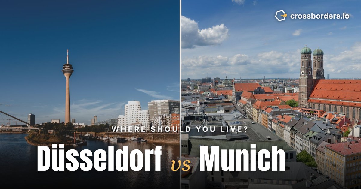 Düsseldorf vs Munich — side-by-side city comparison