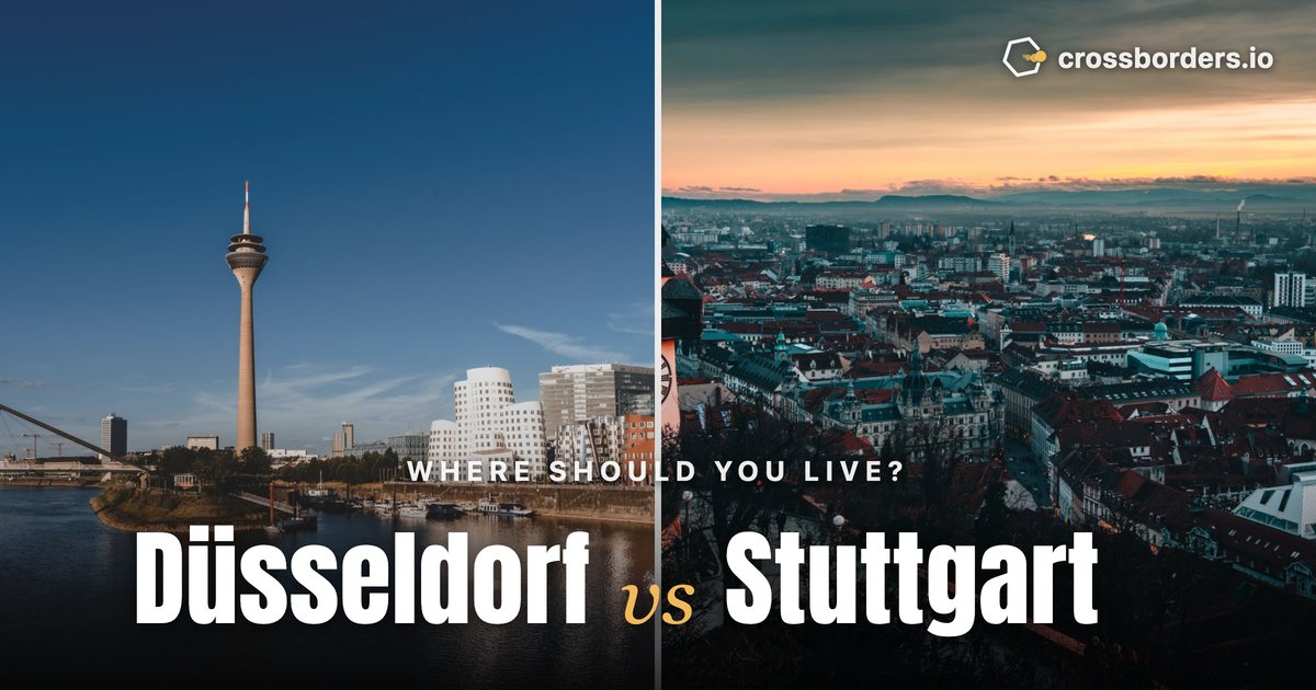 Düsseldorf vs Stuttgart — side-by-side city comparison