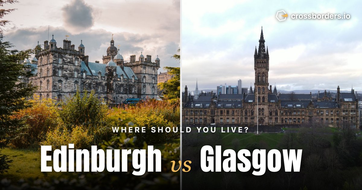 Edinburgh vs Glasgow — side-by-side city comparison