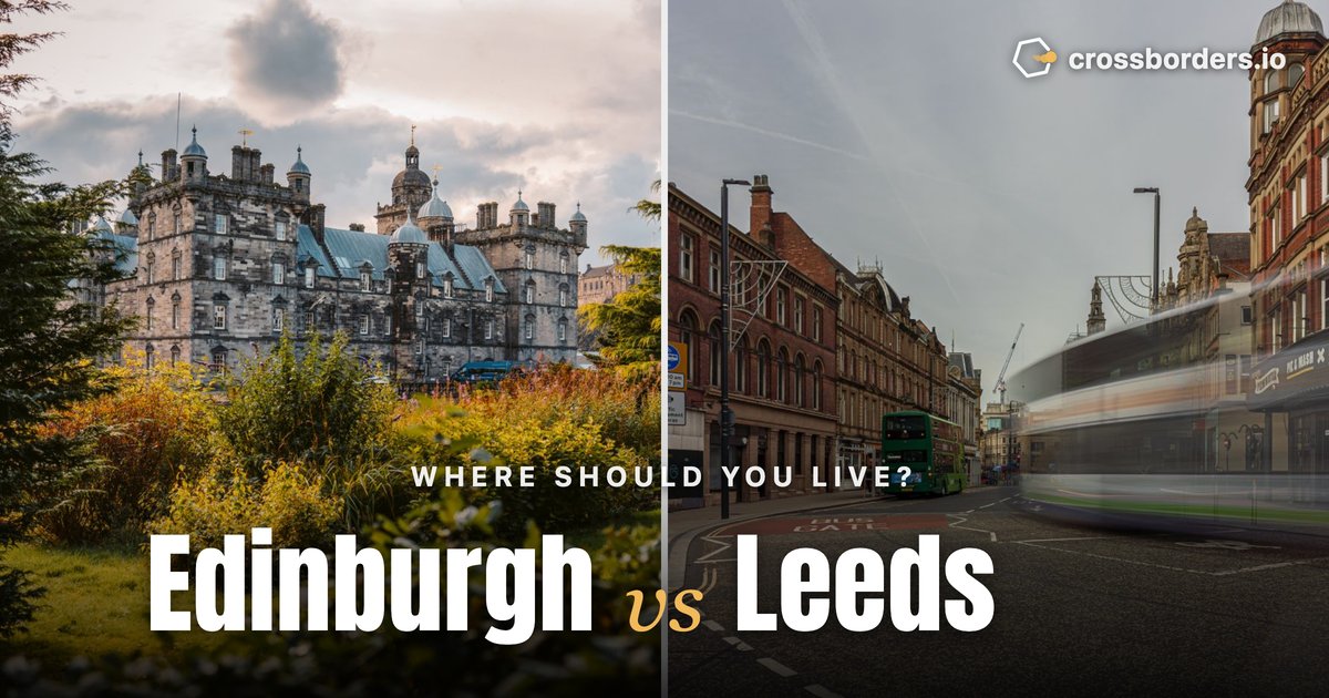 Edinburgh vs Leeds — side-by-side city comparison
