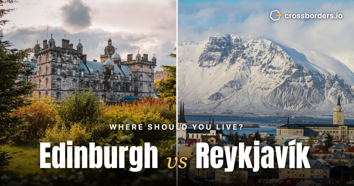 Edinburgh vs Reykjavík — side-by-side city comparison