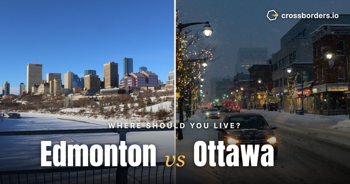 Edmonton vs Ottawa — side-by-side city comparison