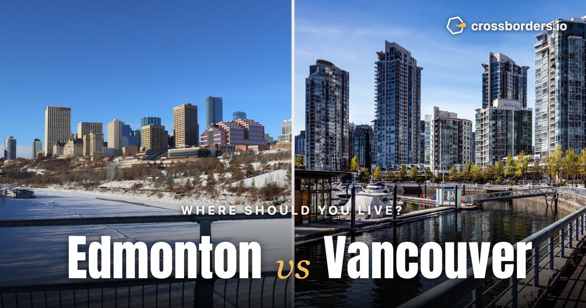 Edmonton vs Vancouver — side-by-side city comparison