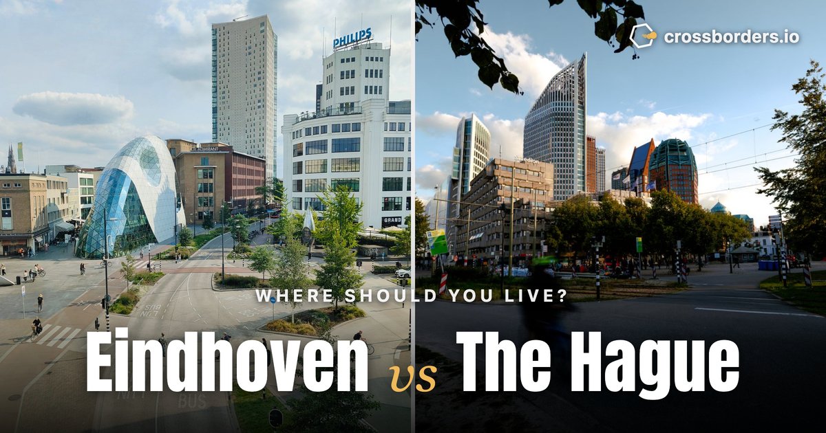 Eindhoven vs The Hague — side-by-side city comparison