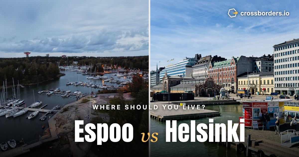 Espoo vs Helsinki — side-by-side city comparison