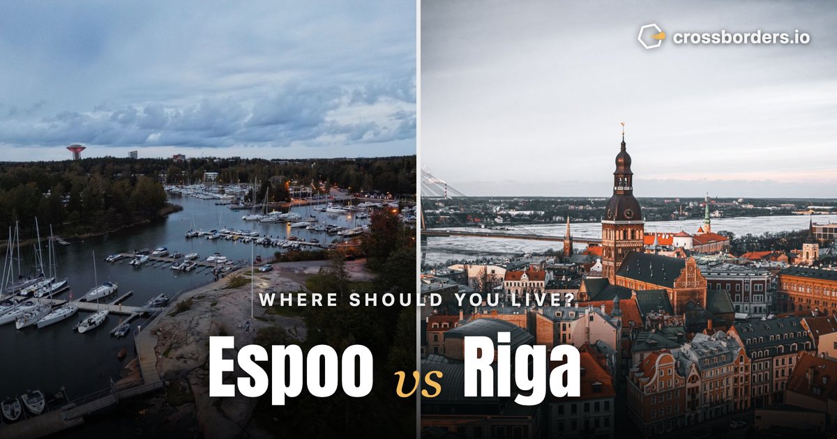 Espoo vs Riga — side-by-side city comparison