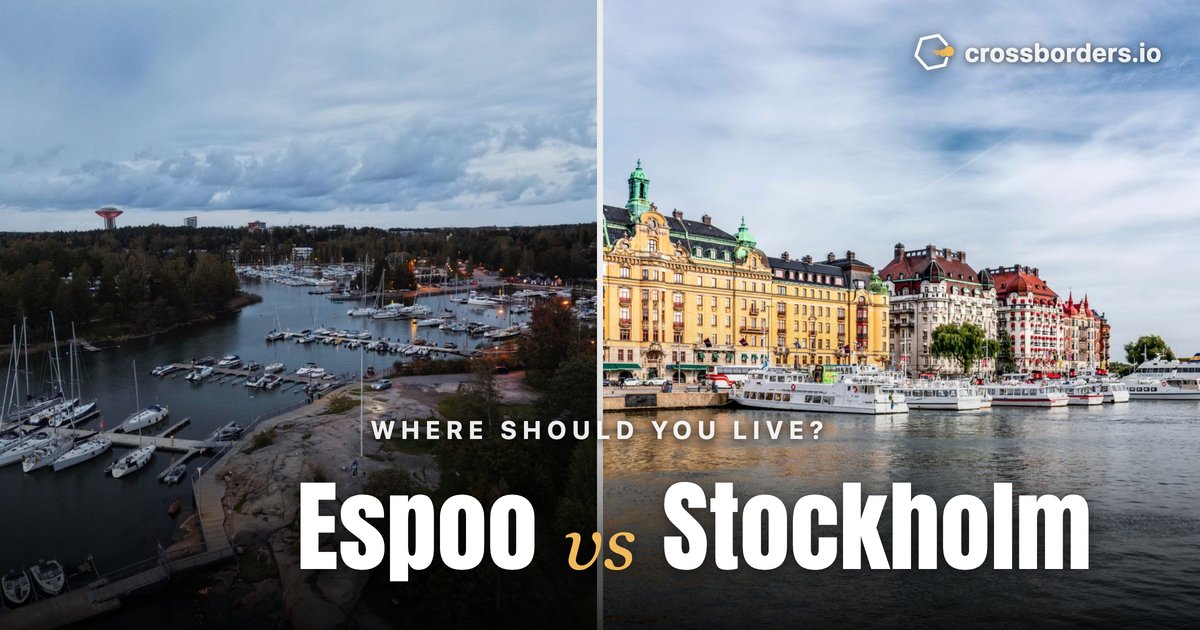Espoo vs Stockholm — side-by-side city comparison