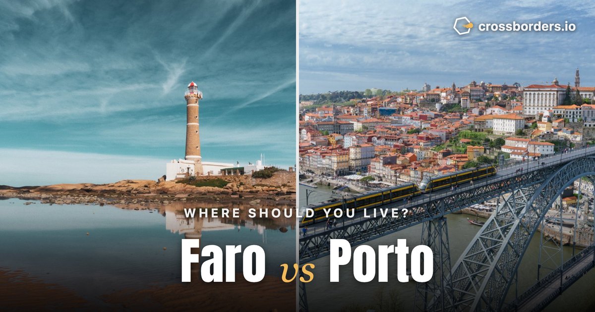 Faro vs Porto — side-by-side city comparison