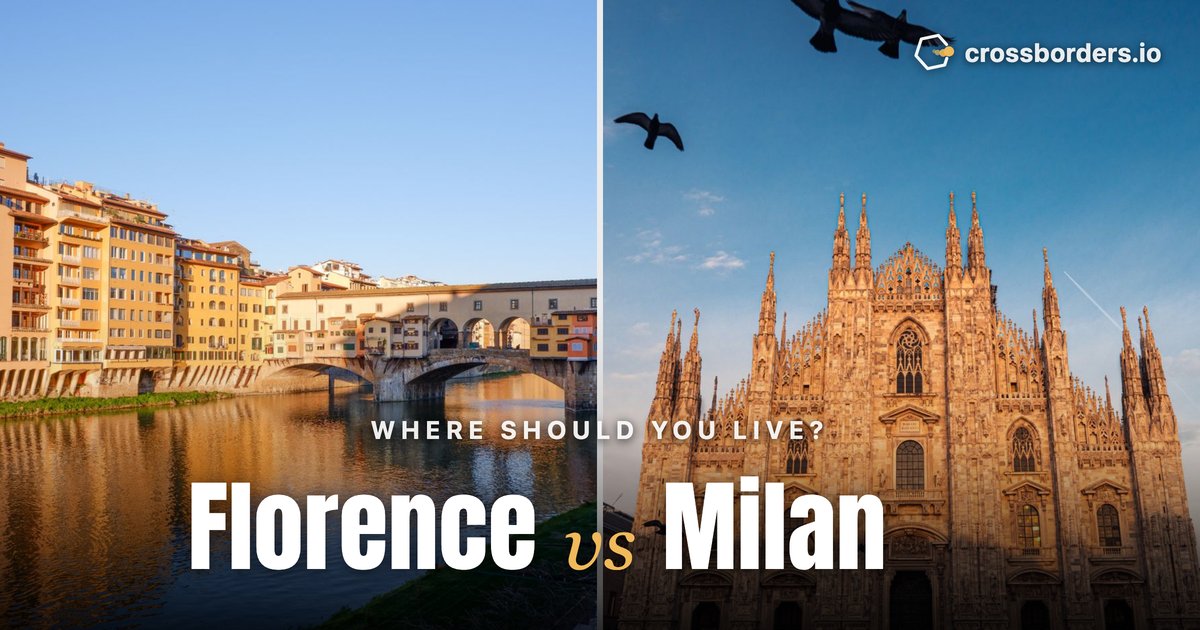 Florence vs Milan — side-by-side city comparison