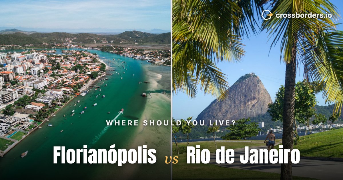 Florianópolis vs Rio de Janeiro — side-by-side city comparison