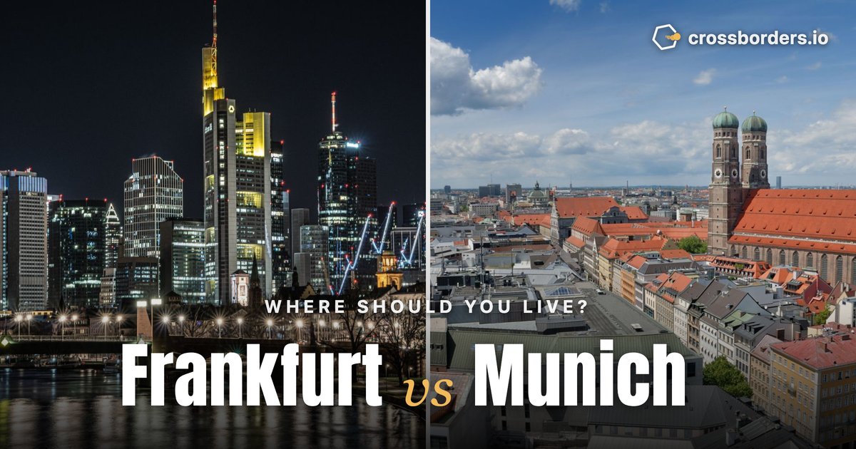 Frankfurt vs Munich — side-by-side city comparison
