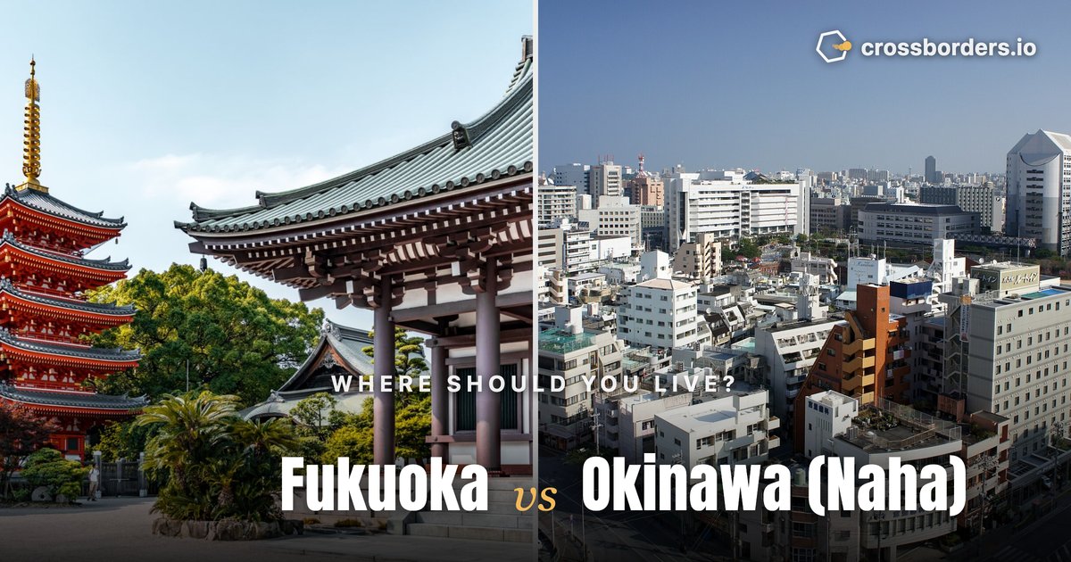 Fukuoka vs Okinawa (Naha) — side-by-side city comparison