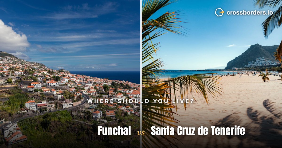 Funchal vs Santa Cruz de Tenerife — side-by-side city comparison
