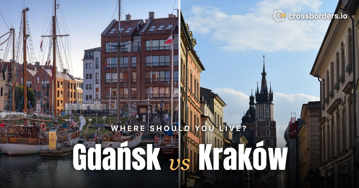 Gdańsk vs Kraków — side-by-side city comparison