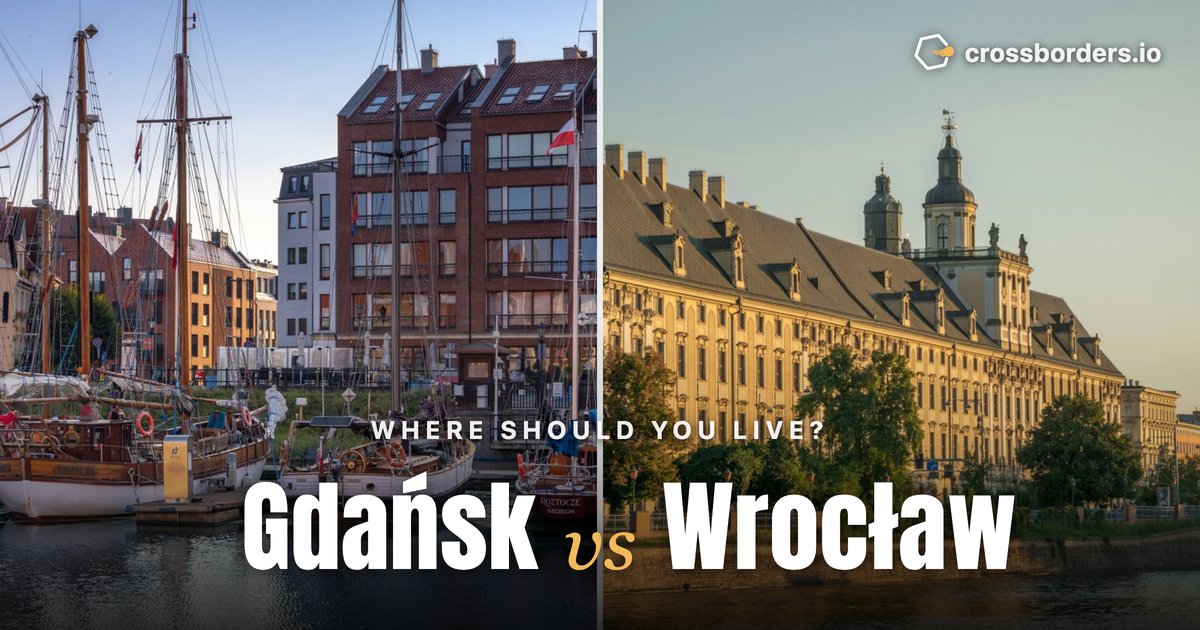 Gdańsk vs Wrocław — side-by-side city comparison