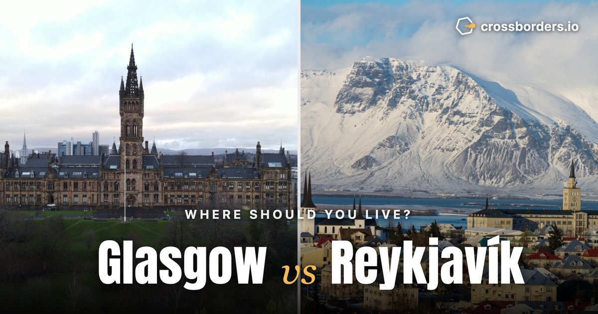 Glasgow vs Reykjavík — side-by-side city comparison