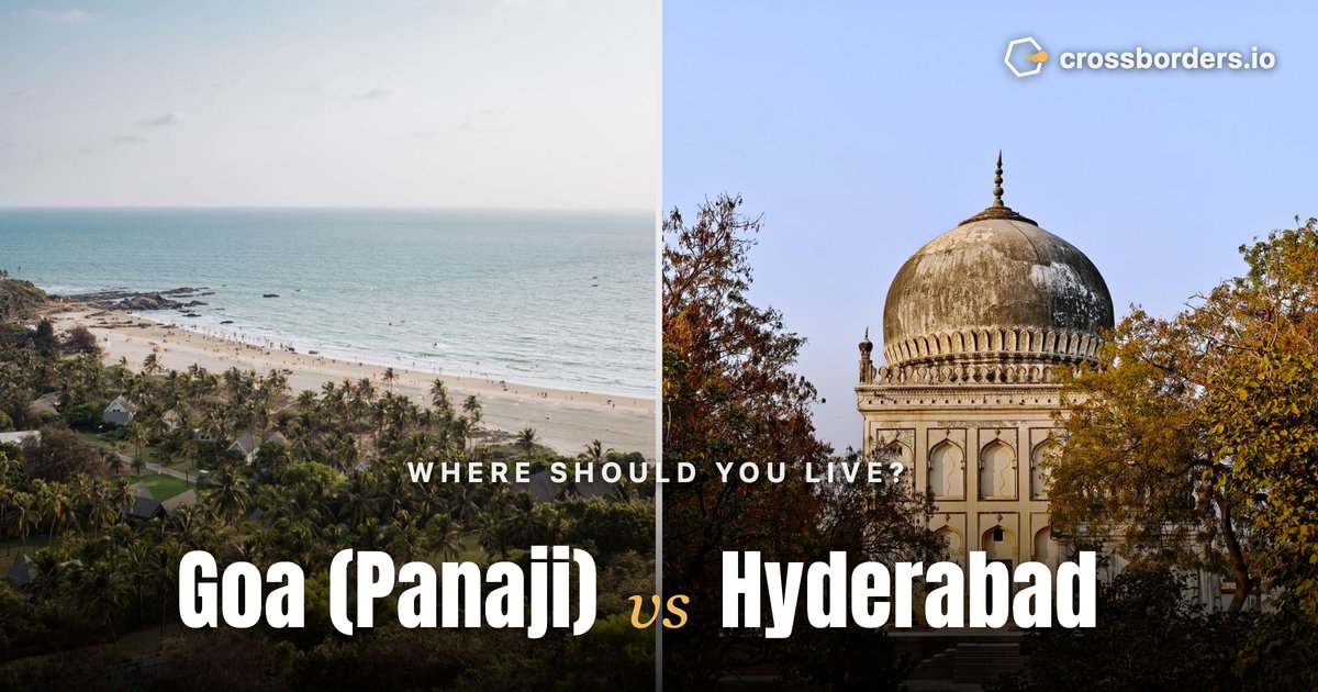 Goa (Panaji) vs Hyderabad — side-by-side city comparison