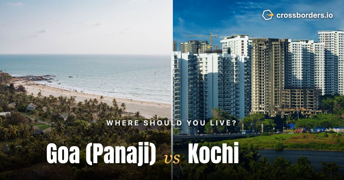 Goa (Panaji) vs Kochi — side-by-side city comparison
