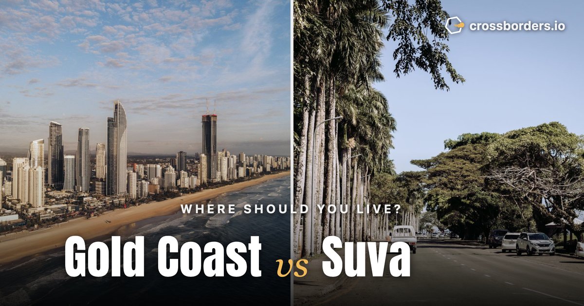 Gold Coast vs Suva — side-by-side city comparison
