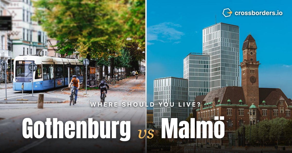 Gothenburg vs Malmö — side-by-side city comparison