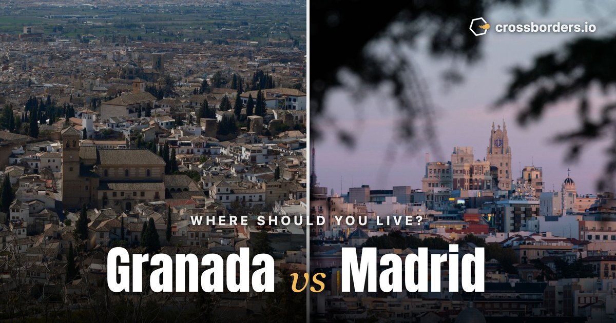 Granada vs Madrid — side-by-side city comparison
